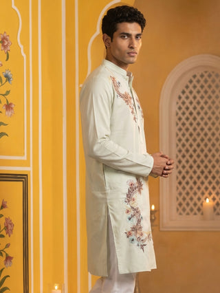 Japanese Imported Fabric Embroidered Kurta