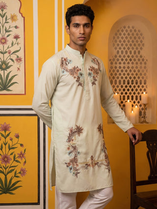 Japanese Imported Fabric Embroidered Kurta