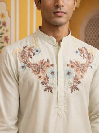 Japanese Imported Fabric Embroidered Kurta
