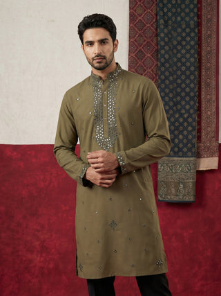 Japanese Fabric & Mirror Work Kurta