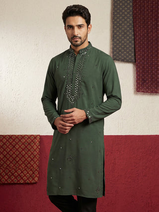 Japanese Fabric & Mirror Work Kurta