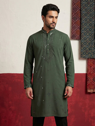 Japanese Fabric & Mirror Work Kurta