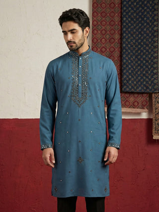 Japanese Fabric & Mirror Work Kurta