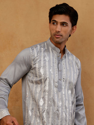 Modern Ethnic Silk Blend Kurta for Men