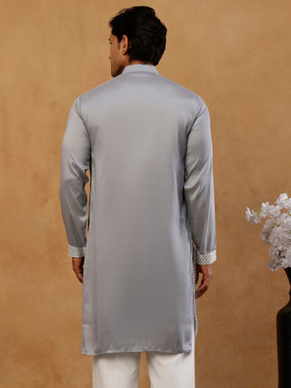 Modern Ethnic Silk Blend Kurta for Men