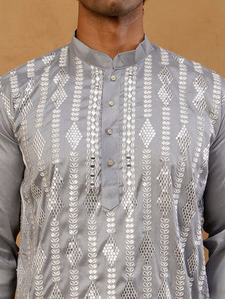 Modern Ethnic Silk Blend Kurta for Men