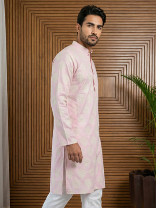 Men’s Cotton Blend Ethnic Printed Kurta