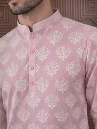 Men’s Cotton Blend Ethnic Printed Kurta