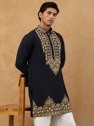 Men’s Japanese Fabric Embroidered Kurta