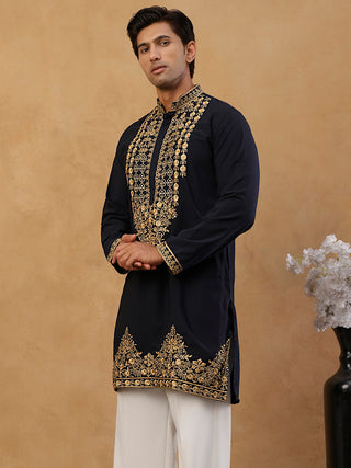 Men’s Japanese Fabric Embroidered Kurta