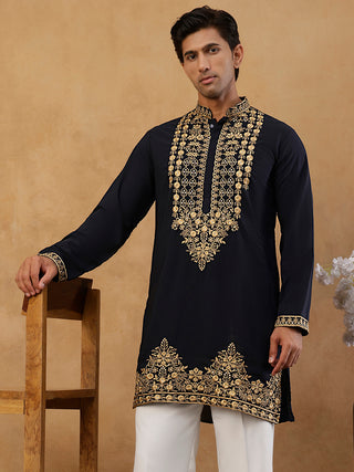 Men’s Japanese Fabric Embroidered Kurta