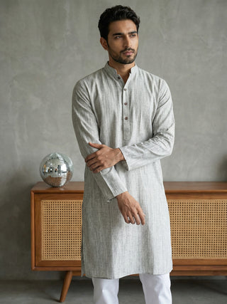 Woven Design Kurta for Men