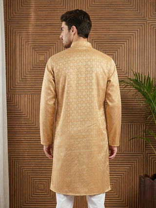 Woven Design Cotton Jacquard Kurta