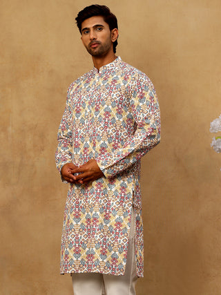 Men’s Printed & Embroidered Kurta