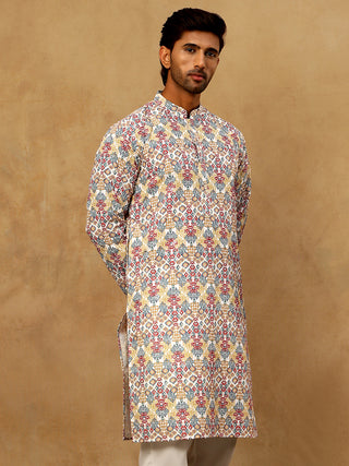 Men’s Printed & Embroidered Kurta