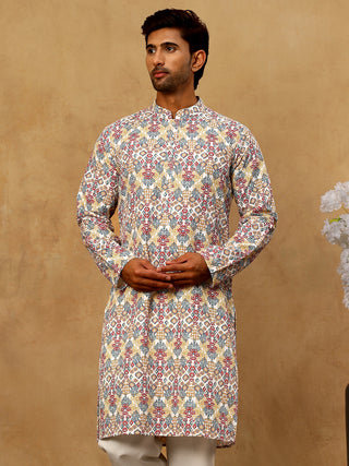 Men’s Printed & Embroidered Kurta