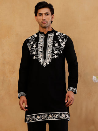 Premium Japanese Fabric Embroidered Kurta