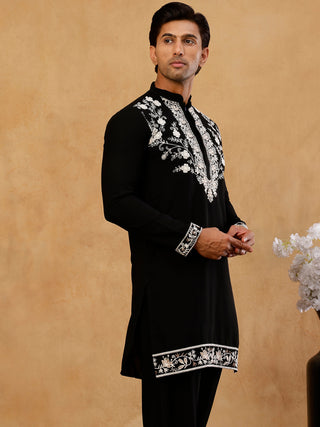 Premium Japanese Fabric Embroidered Kurta