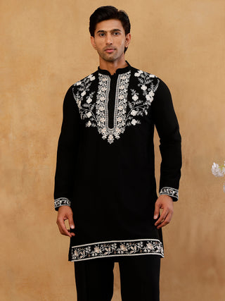 Premium Japanese Fabric Embroidered Kurta