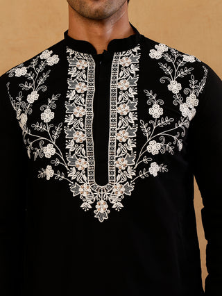 Premium Japanese Fabric Embroidered Kurta