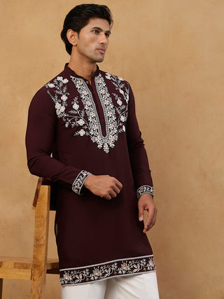 Premium Japanese Fabric Embroidered Kurta