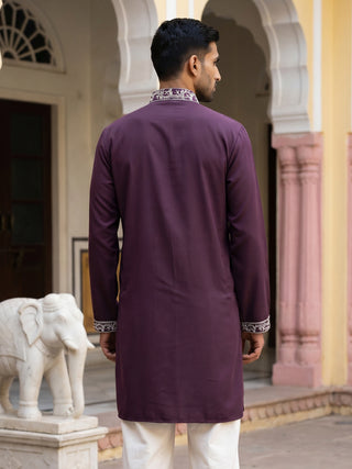 Premium Japanese Fabric Embroidered Kurta