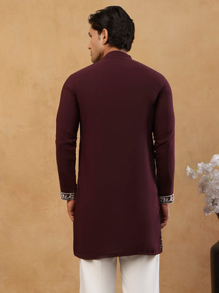 Premium Japanese Fabric Embroidered Kurta