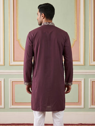 Premium Japanese Fabric Embroidered Kurta