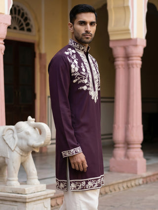 Premium Japanese Fabric Embroidered Kurta