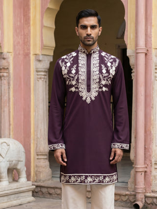 Premium Japanese Fabric Embroidered Kurta