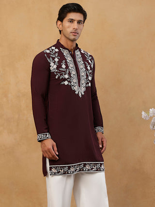 Premium Japanese Fabric Embroidered Kurta