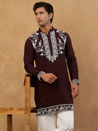 Premium Japanese Fabric Embroidered Kurta