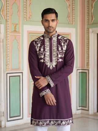 Premium Japanese Fabric Embroidered Kurta