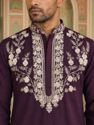 Premium Japanese Fabric Embroidered Kurta