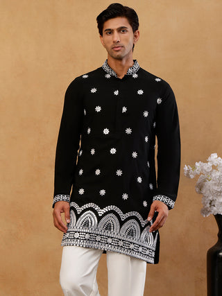 Premium Japanese Fabric Embroidered Kurta