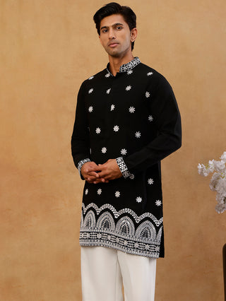 Premium Japanese Fabric Embroidered Kurta