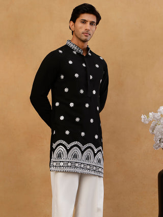 Premium Japanese Fabric Embroidered Kurta