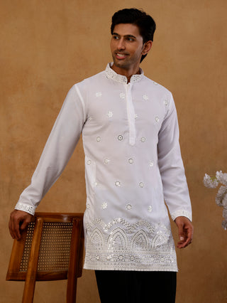 Premium Japanese Fabric Embroidered Kurta