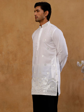 Premium Japanese Fabric Embroidered Kurta
