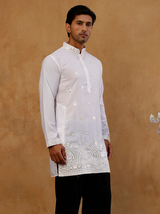 Premium Japanese Fabric Embroidered Kurta