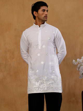 Premium Japanese Fabric Embroidered Kurta