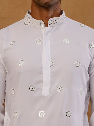 Premium Japanese Fabric Embroidered Kurta