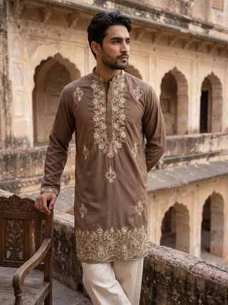 Japanese Fabric Embroidered Kurta