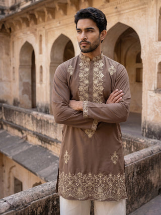 Japanese Fabric Embroidered Kurta