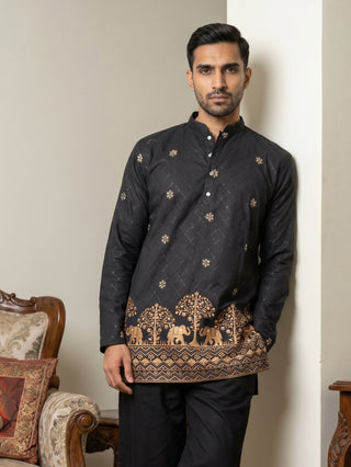 Premium Printed & Thread Work Kurta