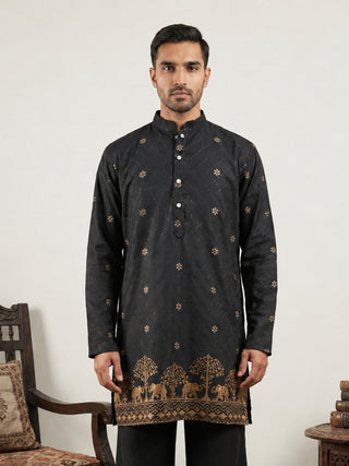 Premium Printed & Thread Work Kurta