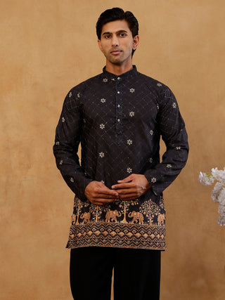 Premium Printed & Thread Work Kurta