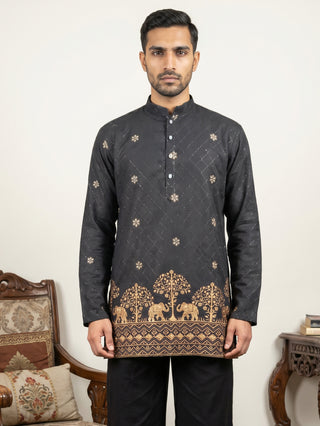 Premium Printed & Thread Work Kurta