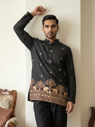 Premium Printed & Thread Work Kurta