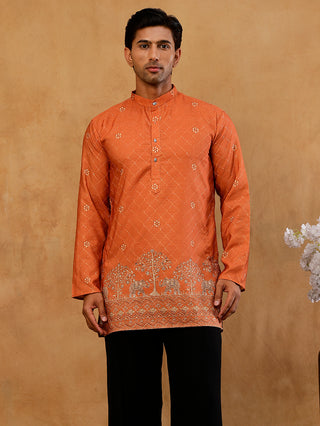 Premium Printed & Thread Work Kurta
